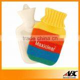 Colourful Knitted Cover and Mini Hot Water Bottle thumbnail-1