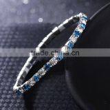 Stretch Colorful Sparkly Rhinestone Chain Bracelet thumbnail-3