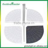 Patio Fan Shaped Resin Bronze Umbrella Base for Cross Base Umbrella thumbnail-2