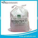 Single-use White Plastic Hotel Drawstring Laundry Bags thumbnail-6
