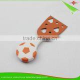 ZY-B20261 5pcs pp Football Style Handle Non Stick Coating Head Cheese Cutter Set Cheese Knife Set thumbnail-2