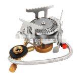Mini Gas Stove Cookout Portable Gas Stove Furnace Split Burner Cookware Outdoor Camping Pellet Stove thumbnail-1