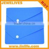 Sky Blue Korea Style For Womens Envelope Clutch Chain Purse Silicone Bag Coin Bag Cosmetic Bag thumbnail-1