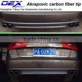 New Style High Quality Akrapovic Carbon Fiber Exhaust Tip Carbon Fiber Muffler Pipe thumbnail-6