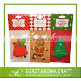 Christmas promotional gifts customized shape hanging paper cardboard air freshener