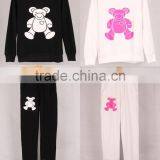 Letter Geometric Print Hoodies Pants Sets Women Sport Wear Loose Suit Tracksuit thumbnail-2