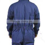 China Wholesale Protective Clothing Anti Fire and Static Dark Blue 100 Cotton Coverall thumbnail-2