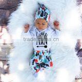 Wholesale Gifts Infants Toddlers Bodysuit and Pants Baby 3 Pcs Set thumbnail-2