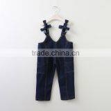 2017 Wholesale Kids Denim Overalls Fancy Girls Jeans Pants Suspenders Suit thumbnail-2