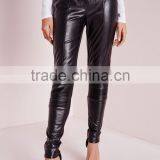 New Design Black Faux Leather Biker Pants Cheap Price thumbnail-3