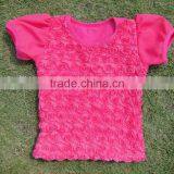 Wholesale Childrens t Shirt Baby Tops With Rose thumbnail-6