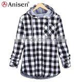 Wholesale China Fleece Women Plaids Jacket thumbnail-3