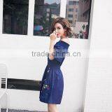 Maxnegio Short Dress With Embriodery for Ladies Summer White Dress thumbnail-2