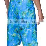 Mens Splash Wave Print Custom Board Shorts thumbnail-2