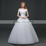 MGOO Customised Ball Gown White Plain Satin Bridal Dress Sleeveless Elegant Simple Dress For Wedding Formal Dress thumbnail-2