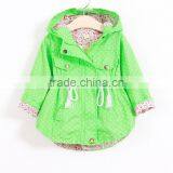 Zm50392b Girls Pure Cotton Hooded Dust Coat Autumn New Style Child Clothing thumbnail-3