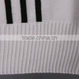 White Knitted Vertical Stripes Sweater 2015 Men thumbnail-4