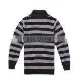 V Neck Pullover Stripe Korean Sweater Knitting Pattern thumbnail-6