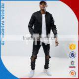 2017 Trend Spring Jacket Young Men Stand up Korean Handsome Slim New Casual Men PU Jacket thumbnail-3