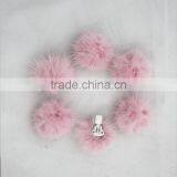Myfur Wholesale Handmade Real Mink Fur Pom Pom Colorful PomPom Shoe Clips thumbnail-4