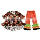 Halloween Fall Clothing Girls Clothes Wholesale Boutique Childrens Ruffle Baby Clothes