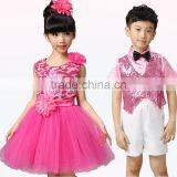 Dress on Show Wear Girls Boys Child Cheap Cheerleading Uniforms thumbnail-1