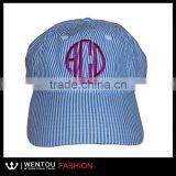 Wholesale Hot Sale Seersucker Promotional Baseball Cap thumbnail-3