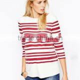 Maternity Top In Premium Soft Jersey And Breton Stripe thumbnail-1