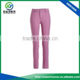 High quality latest design ladies slim fit quick dry breathable golf long pants/ golf trousers
