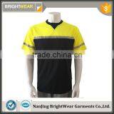 Men's High Visibility Short Sleeve Two Colored China Factory Reflective T-shirt thumbnail-1