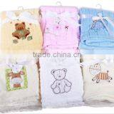Baby Coral Fleece Blanket With Embroider/baby Blanket/baby Fannel Blankets/wholesale Blanket thumbnail-1