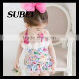 Children Piece Swimsuit Girls Skirt Type Swimsuit Children Baby Swimwear Floral thumbnail-2