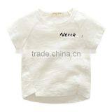 Short Sleeve Wholesale Bamboo Cotton Kids t Shirt for Cute Boy thumbnail-5