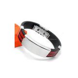 2012 men stainless steel silicone bracelet