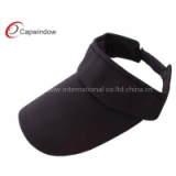 Lady Polyester Fabric Tennis Sun Visors Binding Strip With Plastic Buckle Closure