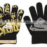 Acrylic Printed Knitted Magic Glove,pink Cotton Gloves,stretch Cotton Gloves,colored Cotton Gloves,black Cotton Knitted Gloves thumbnail-3