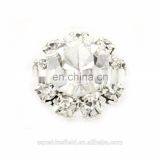 Alloy Rhinestone Button Clear Crystal for Accessories Silver Plating thumbnail-3