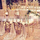 Custom Made Color Or Size Luxury Sequin Chair Cover Chair Sashes thumbnail-2