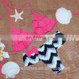 Three Layer Pink Sexy Women Bikini Set Trendy Swimsuit Swimwear thumbnail-6