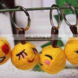 mini plush toy emoji keychain felt fabric backpack accessories