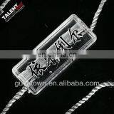 Custom New Fashion Brand Name Transparent String Seal Tag for Hangtag thumbnail-3