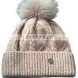 Custom Organic Bamboo Knitted Hat Beanie With Logo Flat Embroidery thumbnail-2