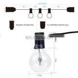 Globe String Lights With Black White Wire G40 Incandescent Bulb 25Ft Outdoor thumbnail-5