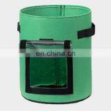 Custom Transparent Window Plant Felt Grow Bags With Handles thumbnail-3