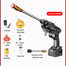 Car Wash High Pressure Water Gun Foam Gun Car Wash Spraying Cordless Car Washer thumbnail-4