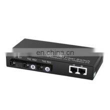 10/100M Single Mode 3Fiber +2RJ45 Ethernet Media Converter High Quality thumbnail-1