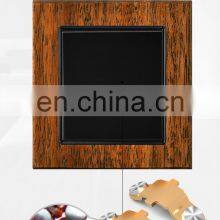 Type 86 UK/EU Standard 3 Gang 1/2 Way Wall Push Button Light Switch Thick Solid Wood Panel Socket and Switches Electrical 16A thumbnail-5