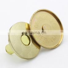 Metal Material Thick Invisible Gold Bag Magnet Magnetic Button For Leather Bags