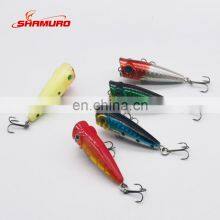Hard Plastic Fishing Popper Lures Wobbler Bait Hooks Artificial 5.2CM/5G Mini for Saltwater thumbnail-3