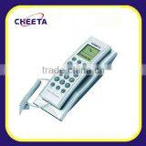 White Unique Mini Telephone With Display for Living Room